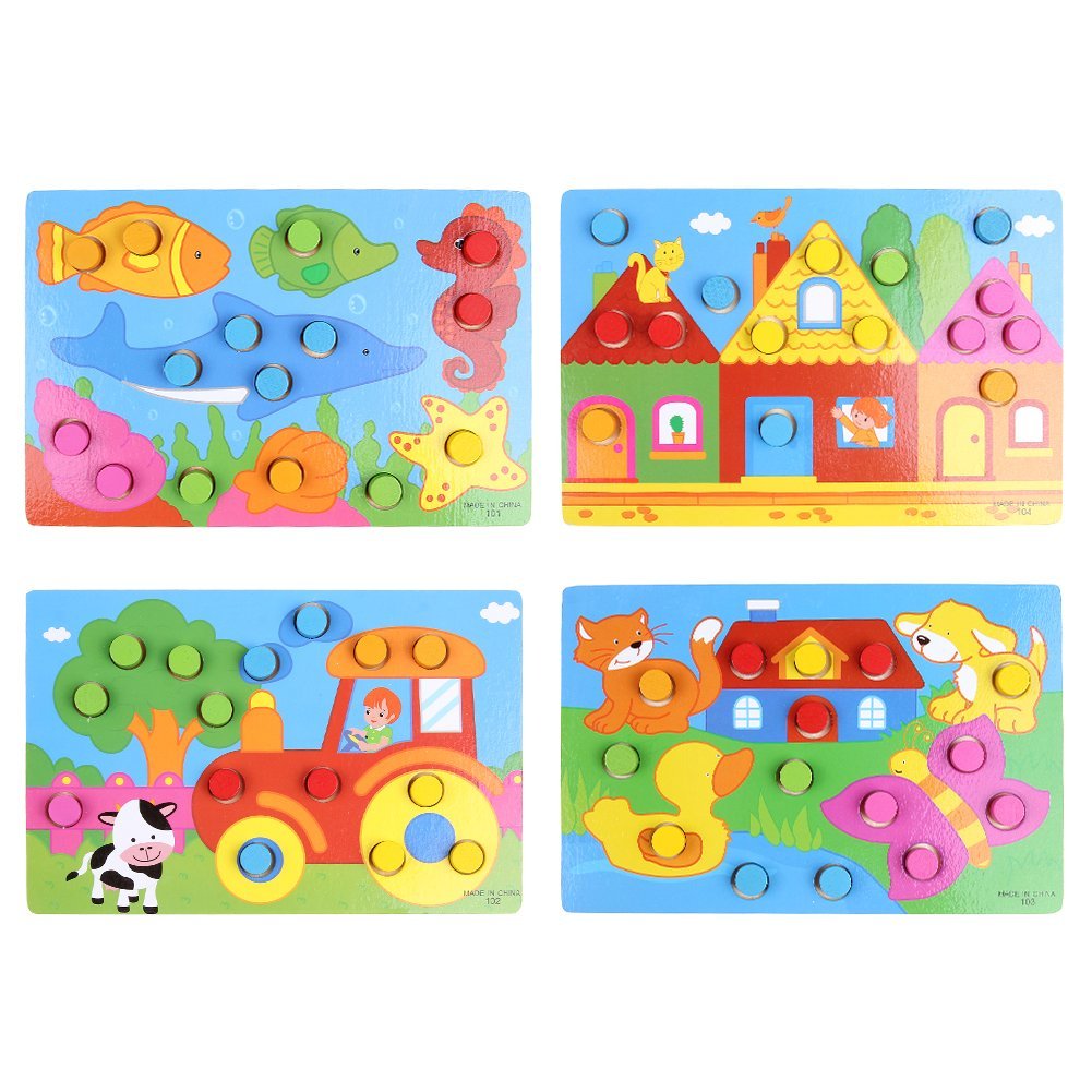 Renkli Eşleştirme Puzzle 4'lü