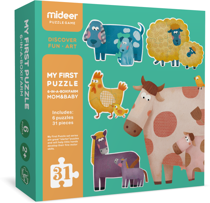 Mideer My First Puzzle - Mom & Baby-İlk Yapbozum - Anne ve Bebek