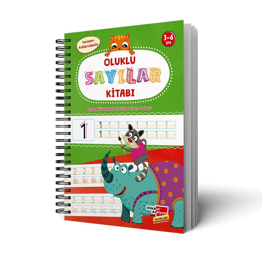 Oluklu Sayılar Kitabı – Sihirli Kalem Hediyeli | 3-6 Yaş