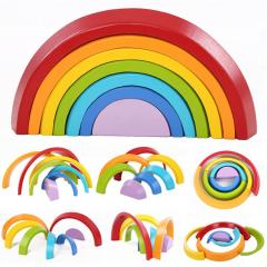 Ahşap Montessori Gökkuşağı Eğitim Seti