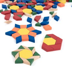 250 Parça Ahşap Tangram Görsel Algı Oyunu