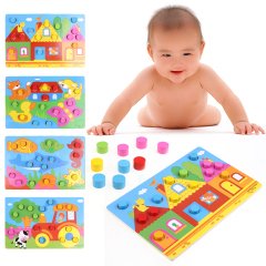 Renkli Eşleştirme Puzzle 4'lü