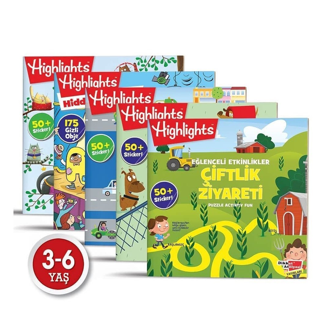 Sticker Eğlenceli Etkinliklerle Hikayeli Bulmaca 5'li Set