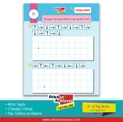 Okul Öncesi Adım Adım Kodlamaya Giriş 3lü Set + Yazı Tahtası