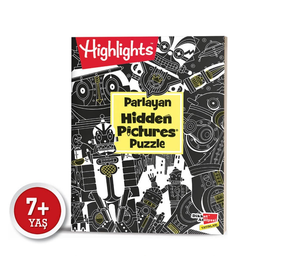 Parlayan Hidden Pictures Puzzle Dikkat Geliştirme Kitabı 7-99 Yaş