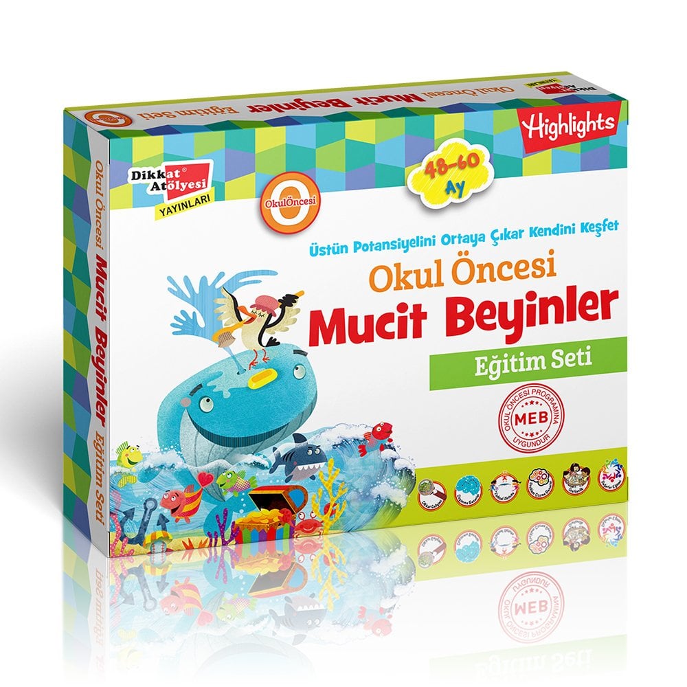 Yeni Müfredat Okul Öncesi Mucit Beyinler Eğitim Seti 48-60 Ay
