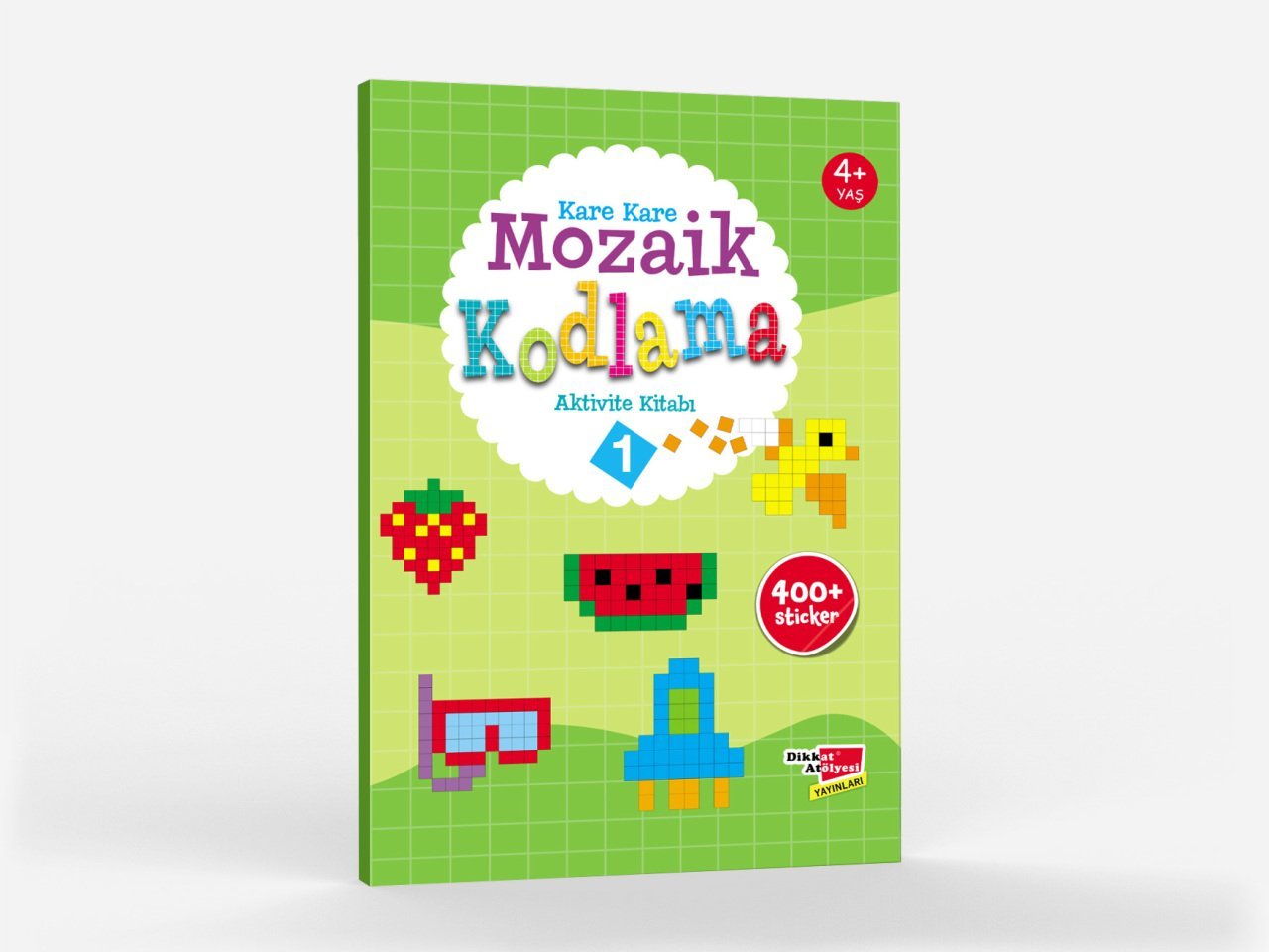 Okul Öncesi Stickerli Kare Kare Mozaik Kodlama 1. Seviye