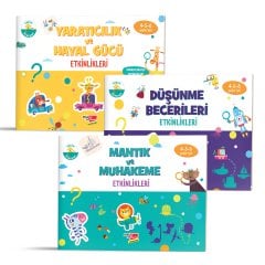 4-6 Yaş Etkinlik Kitabı Seti (Düşünme Becerileri, Mantık ve Muhakeme, Yaratıcılık ve Hayal Gücü)