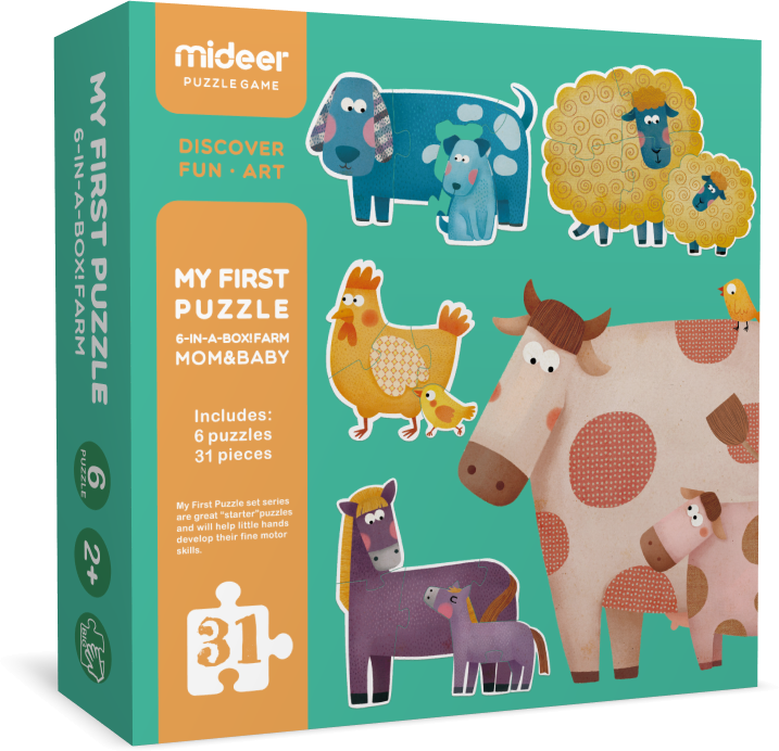 Mideer My First Puzzle - Mom & Baby-İlk Yapbozum - Anne ve Bebek