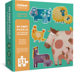 Mideer My First Puzzle - Mom & Baby-İlk Yapbozum - Anne ve Bebek