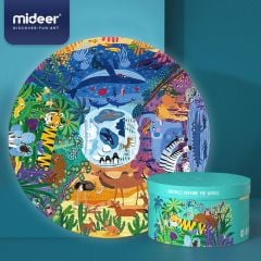Mideer Animals Around The World Round Puzzle 150pcs