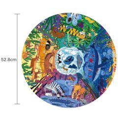 Mideer Animals Around The World Round Puzzle 150pcs
