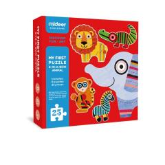 Mideer My First Puzzle Linears Animals-6 Hayvanlı İlk Yapboz Setim