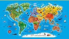 Mideer Our World Floor Puzzle-Dünya Haritası Zemin Bulmacası