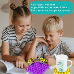 Popit Stres Oyuncağı Gökkuşağı Altıgen