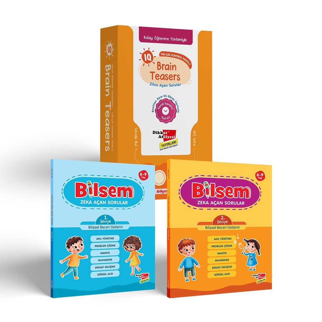 IQ Brain Teasers ve Bilsem Zeka Açan Sorular 3'lü Set