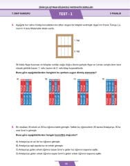 7.Sınıf Zihin Çalıştıran Eğlenceli Kanguru Matematik Soruları