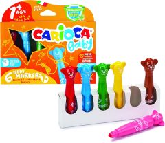 Carioca Baby Bebek Süper Yıkanabilir Keçeli 6'li Boya Kalemi