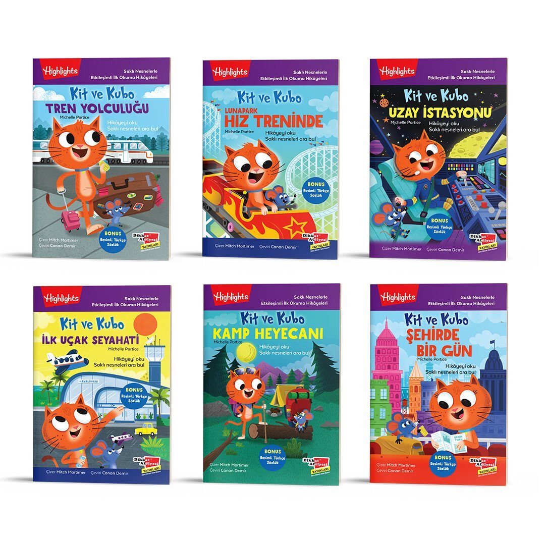 Saklı Nesnelerle Etkileşimli İlk Okuma Hikâyeleri Kit ve Kubo 6'lı Set