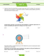 4. Sınıf Zihin Çalıştıran Eğlenceli Kanguru Matematik Soruları