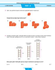 3. Sınıf Zihin Çalıştıran Eğlenceli Kanguru Matematik Soruları
