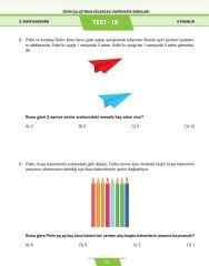 3. Sınıf Zihin Çalıştıran Eğlenceli Kanguru Matematik Soruları