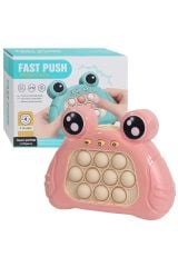 Fast Push Pilli Işıklı Eğitici Baloncuk Oyunu Pembe Renkli