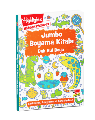 Jumbo Boyama Kitabı Bak Bul Boya (Labirentler, Ara Bul, Eşleştirme Etkinlikleri)