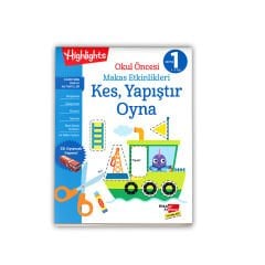 Okul Öncesi Makas Etkinlikleri Kes, Yapıştır, Oyna 1. Seviye