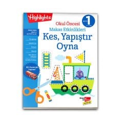 Okul Öncesi Makas Etkinlikleri Kes, Yapıştır, Oyna 4'lü Set