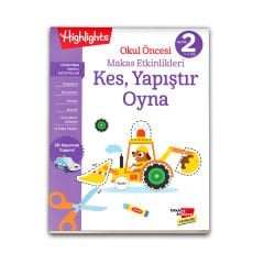 Okul Öncesi Makas Etkinlikleri Kes, Yapıştır, Oyna 4'lü Set