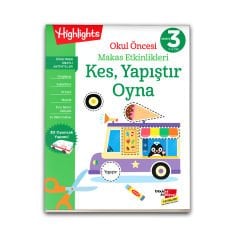 Okul Öncesi Makas Etkinlikleri Kes, Yapıştır, Oyna 4'lü Set