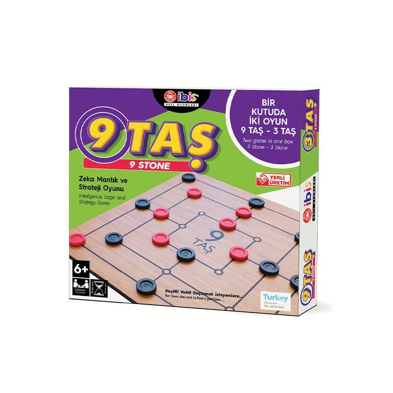 9 Taş 3 Taş Zeka, Mantık ve Strateji Oyunu