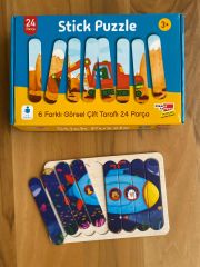 Stick Puzzle Çubuklu Çift Taraflı Yapboz