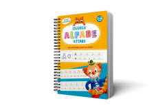 Oluklu (Kabartmalı) Alfabe Kitabı – Sihirli Uçan Mürekkepli Kalem Hediyeli | 4-7 Yaş