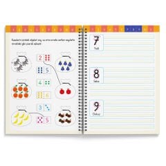 Oluklu (Kabartmalı) Sayılar Kitabı – Sihirli Uçan Mürekkepli Kalem Hediyeli | 4-7 Yaş