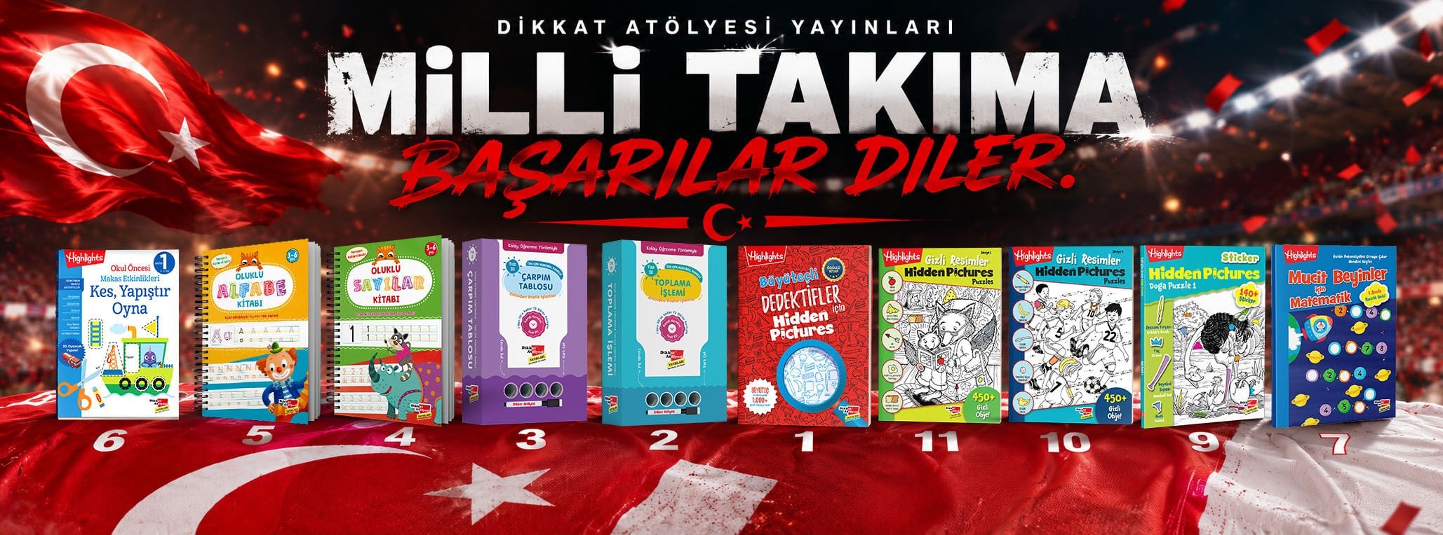 Dikkat Atölyesi Yayınları Milli Takıma Başarılar Diler